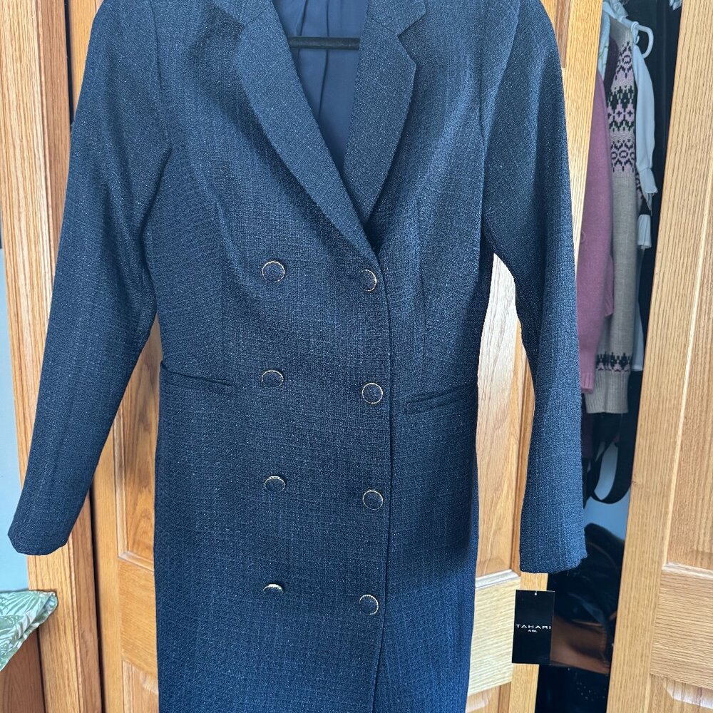 TSL Tahari Dark Navy Blazer dress NEW